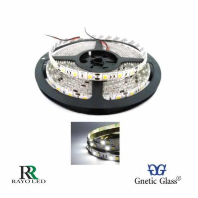 TIRA LED ROLLOS DE 5M - CON SILICONA 5050 DE 12V BLANCO