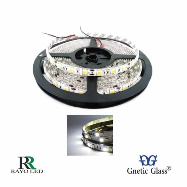 TIRA LED ROLLOS DE 5M – CON SILICONA 5050 DE 12V BLANCO