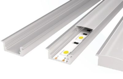 PERFIL DE ALUMINIO PARA TIRA DE LED DE 1M