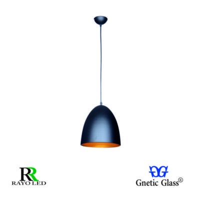 LÁMPARA DE COLGANTE- Negro + Oro-