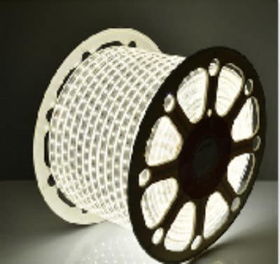 TIRA LED ROLLOS DE 50M 5050 DE 10mm 220V SIN ALAMBRE (CÁLIDO y BLANCO ) - Imagen 2